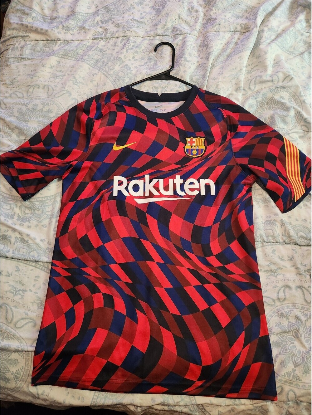 FC Barcelona 2020/2021 Spain Prematch Training Soccer Jersey Size M
